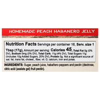 Peach Habanero Jelly | 11.5 oz. Jar | Made with Fresh Peaches | Spicy Fruit Spread | Made in Ravenna, NE | Nutt Family Jams and Jellies
