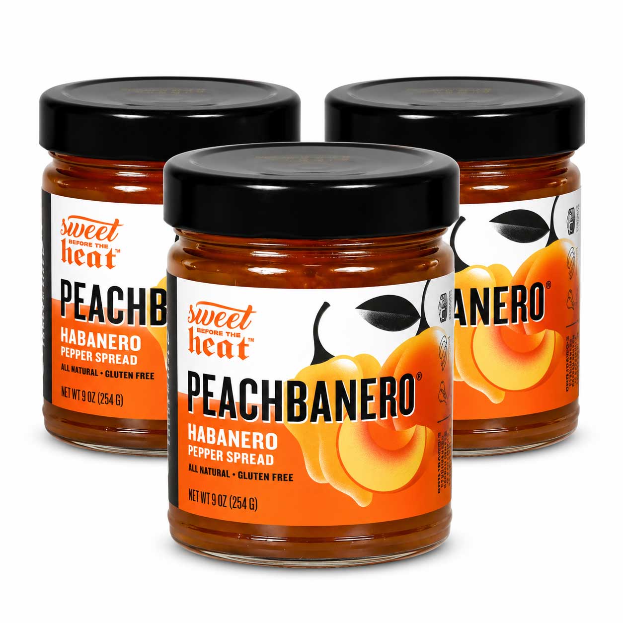 Peachbanero Pepper Spread | Pack of 3 | 9 oz | Gluten Free | Chili Dawg's Foods of Fire