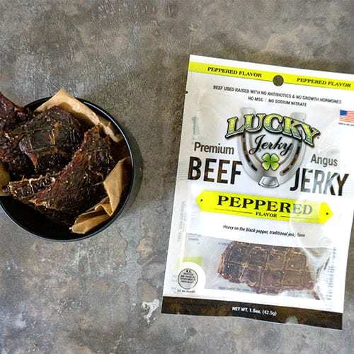 Black Pepper Beef Jerky | 1.5 oz. Bag | Pack of 6 | Premium Beef Jerky | Made in Holdrege, NE | Nebraska Star Beef