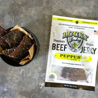 Black Pepper Beef Jerky | 1.5 oz. Bag | Pack of 6 | Premium Beef Jerky | Made in Holdrege, NE | Nebraska Star Beef