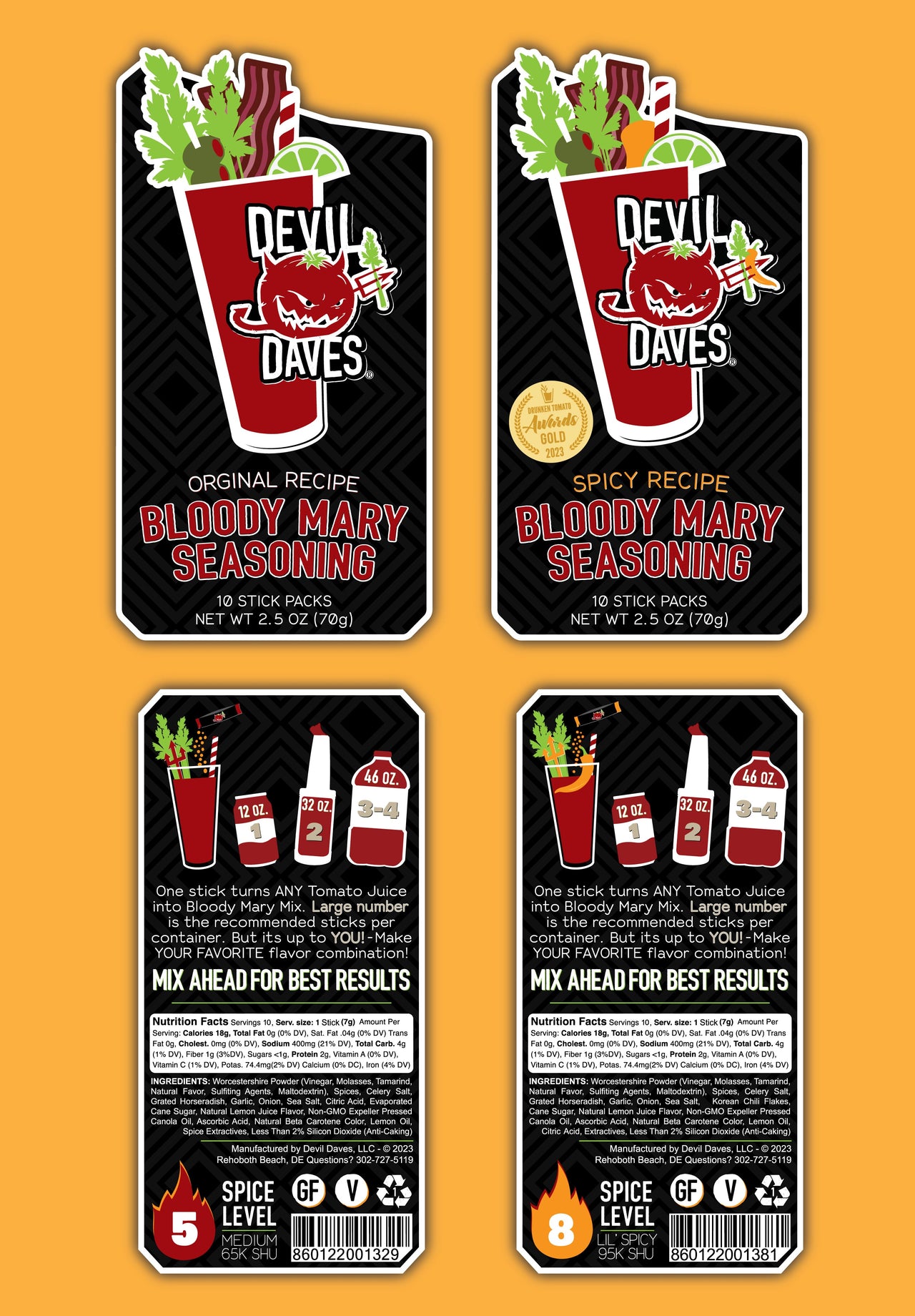 Bloody Mary Sticks - Mixed | 20 Pack