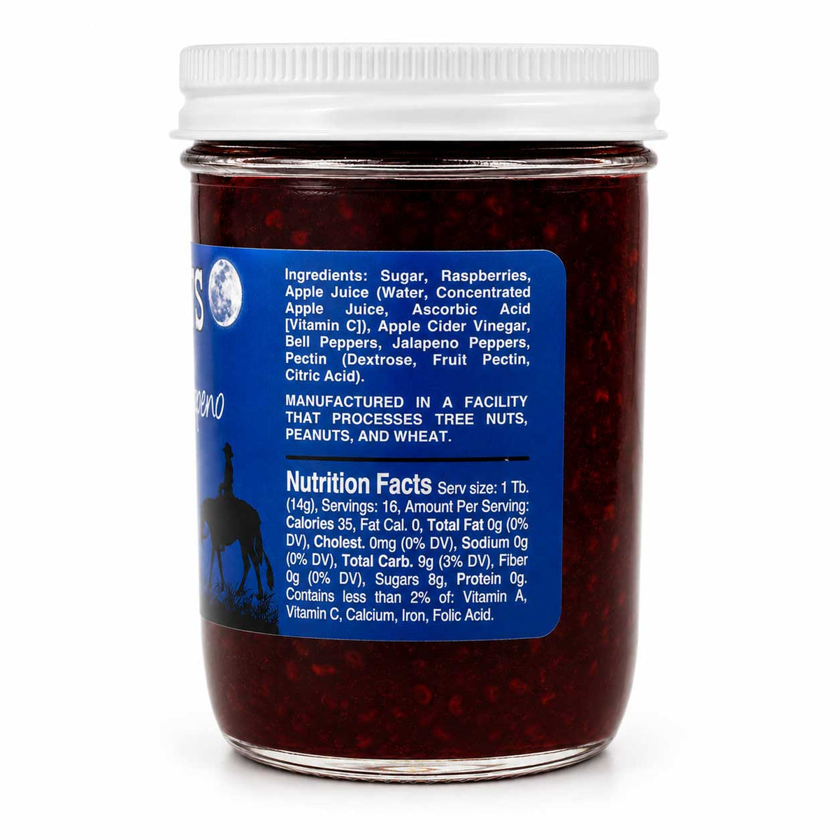 Raspberry Jalapeno Jelly | 8 oz. | Sweet & Spicy Jelly | Cream Cheese Jelly | Fresh Raspberries | Made in Paxton, NE | Rafter 7S