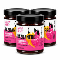 Razbanero Pepper Spread | Pack of 3 | 9 oz | Gluten Free | Chili Dawg's Foods of Fire