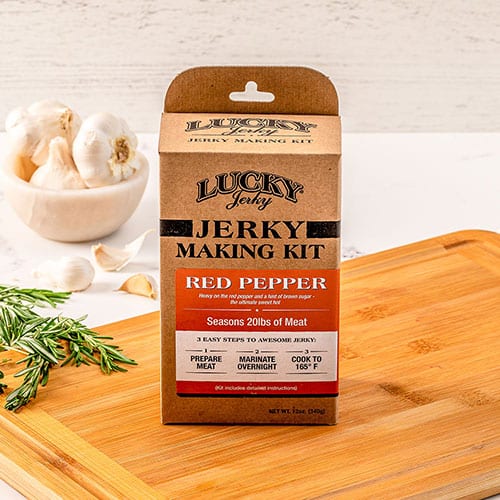 Jerky Making Kit | Pack of 3 | 12 oz. Box | Red Pepper Flavor | Sweet & Hot Combination | Punch Of Heat | Coarse & Fine Ground Cayenne Pepper Blended With Brown Sugar | Easy To Assemble | Fun Family Project | Seasons 20 LBS. Of Meat