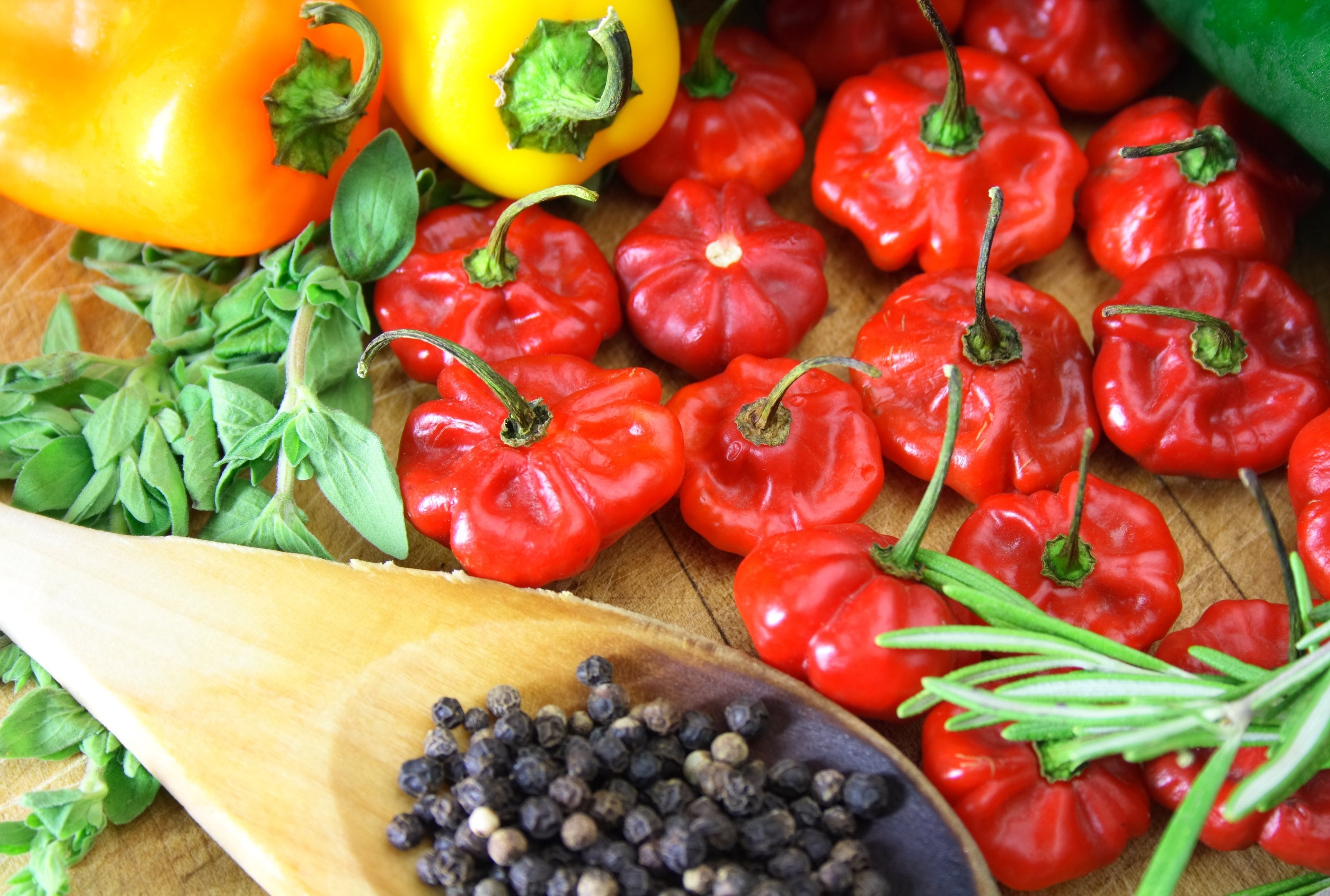 40 Red JAMAICAN HOT PEPPER Capsicum Annuum Scotch Bonnet Vegetable Seeds