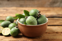 10 PINEAPPLE GUAVA Fruit Acca Guavasteen Brazilian or Fig Guava Feijoa Sellowiana Pink Red Flower Tree Shrub Seeds