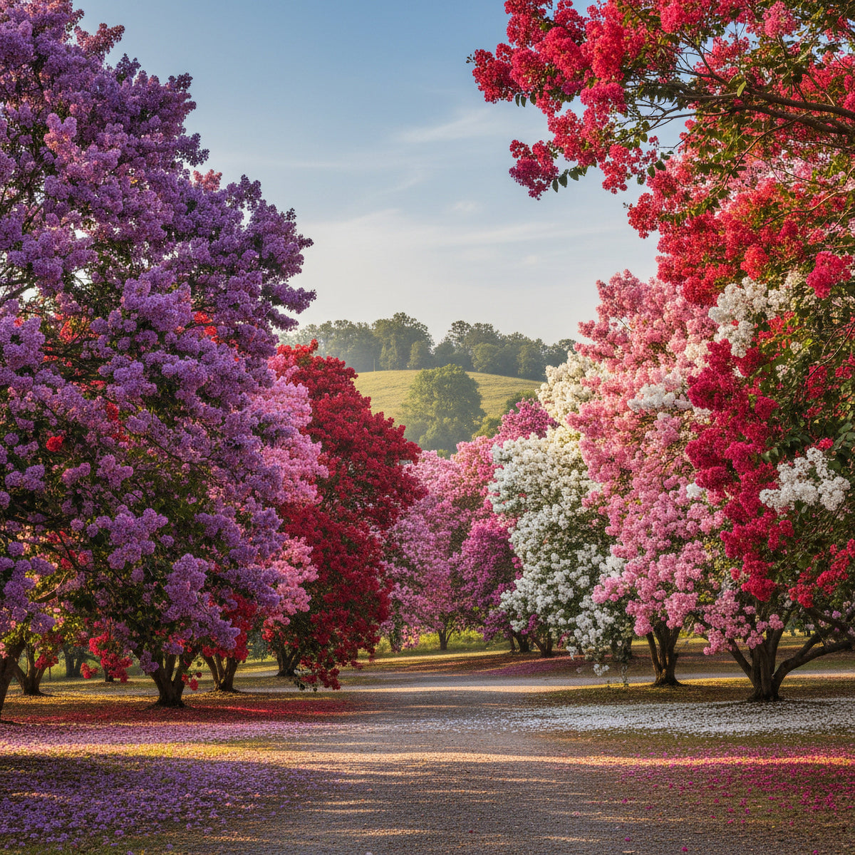 1000 Bulk CREPE MYRTLE Mixed Colors Lagerstroemia Indica Mix Tree Shrub Flower Seeds - Red, Purple, Light Pink, Dark Pink, White, & Lilac