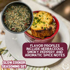 Slow Cooker Seasonings - 6 Spice Blends Gift Set