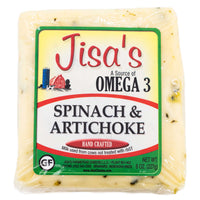 Best Nebraska Farmstead Cheese 6 Piece Sampler | Garlic Pepper, Cheddar, Havarti, Jalapeno, Spinach & Artichoke, Bacon | Hand-Cut and Carefully Aged
