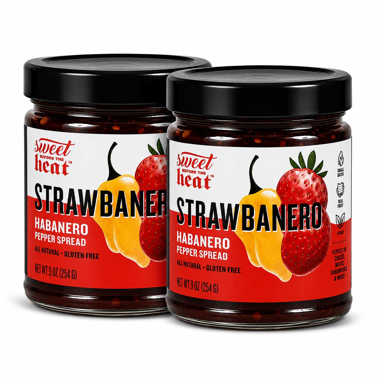 Strawbanero Pepper Spread | Pack of 3 | 9 oz | Gluten Free | Chili Dawg's Foods of Fire
