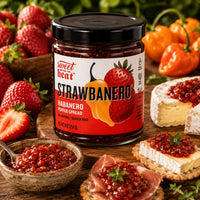 Strawbanero Pepper Spread | 9 oz | Gluten Free | Chili Dawg's Foods of Fire