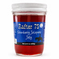 Strawberry Jalapeno Jelly | 8 oz. Jar | Sweet & Spicy Jelly | Fresh Strawberry & Jalapeno Blend | Made in Paxton, NE | Rafter 7S