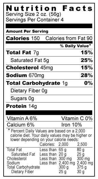 Jalapeno Peppercheese Summer Sausage | All Natural Bison Meat | High Protein Snack | No MSG | Ready To Eat | Charcuterie Meat | 7-8 oz. Roll | Cooked To Tender Perfection | Extra Kick In Every Bite | Perfect Gift Idea