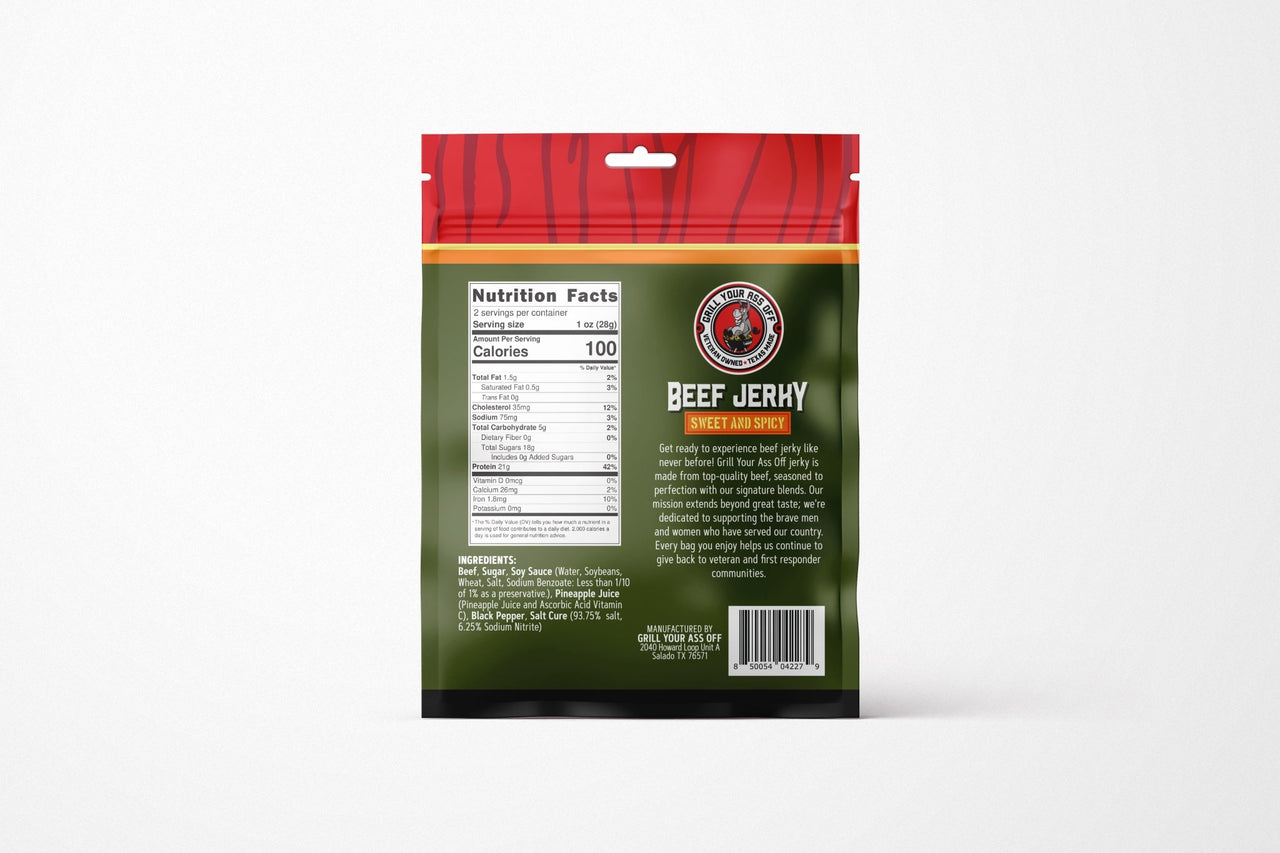 Sweet & Spicy Beef Jerky - The Pepper Pantry (Formerly Marie Sharp's)