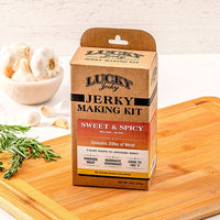 Jerky Making Kit | Pack of 3 | 12 oz. Box | Sweet & Spicy Flavor | Perfect Blend Of Teriyaki, Brown Sugar, & A Dash Of Red Pepper Heat  | Detailed Instructions Included | Sweet And Savory Flavor | Fun Family Project | Seasons 20 LBS. Of Meat