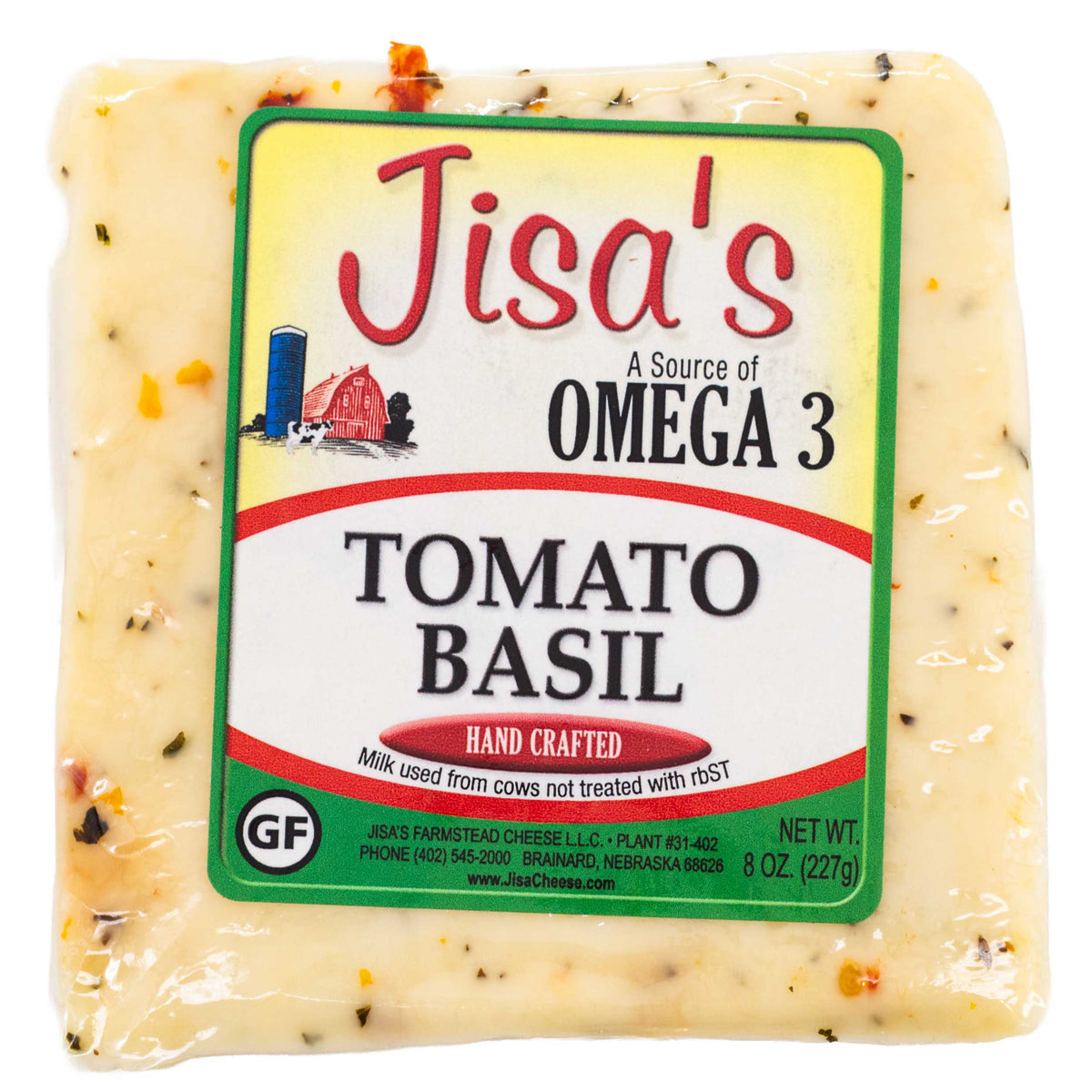 Best Nebraska Farmstead Cheese 6 Piece Sampler | Garlic Pepper, Dill, Havarti Bell, Tomato Basil, Garden Herb, Garlic Parsley | Made in Small Batches