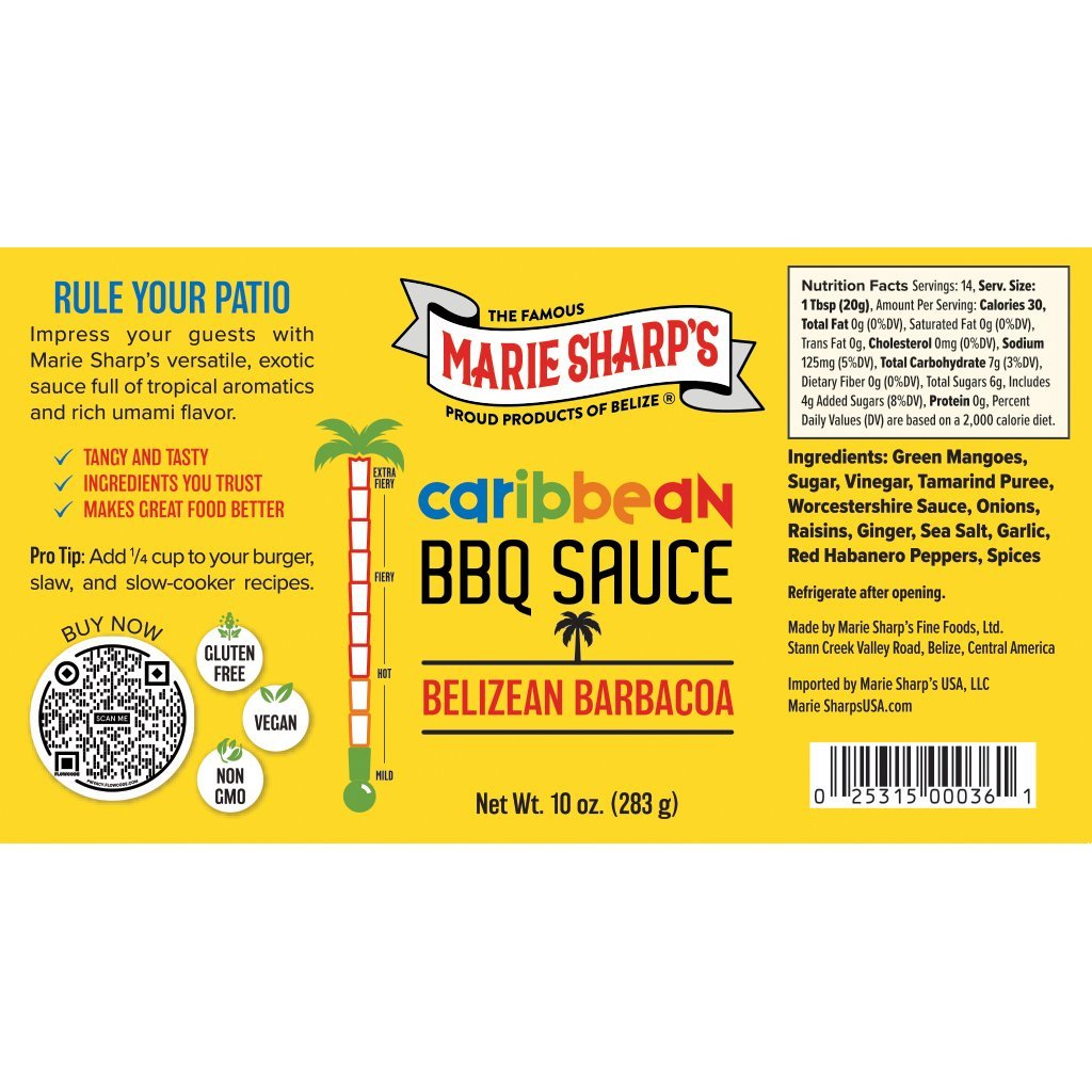 Belizean Barbacoa, Caribbean BBQ, 10 oz (NEW) - Marie Sharp's Company Store