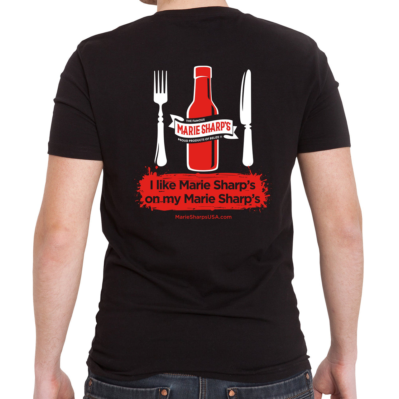 Marie Sharp's T-shirt on Marie Sharp's - Unisex - Marie Sharp's Company Store